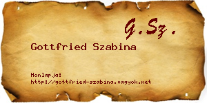 Gottfried Szabina névjegykártya
